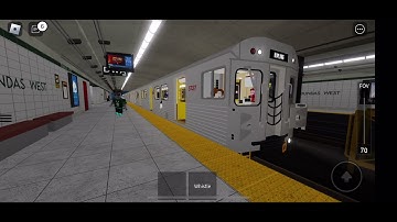 TTC Subway Hawker Siddeley H5 At Dundas West Station Line 2 Bloor Danforth