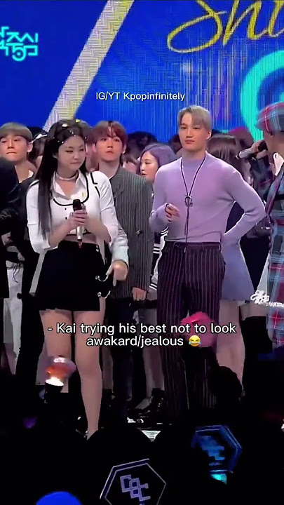 Real life Kdrama moment between Jennie, Kai & Mino 🥹 #shorts | Kpopinfinitely
