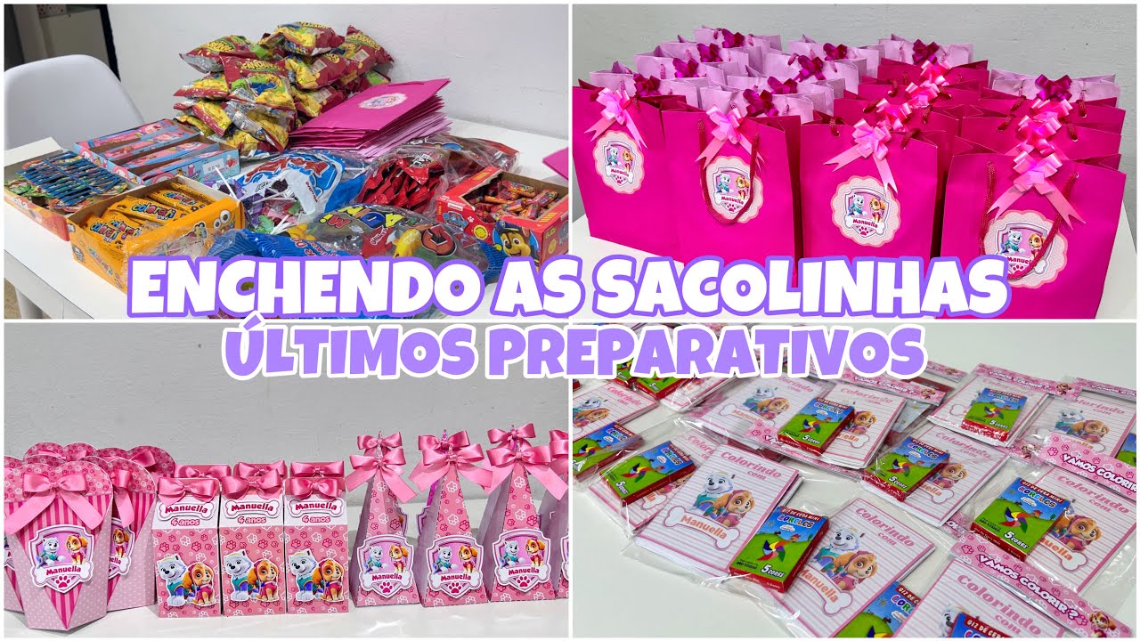 ENCHI AS SACOLINHAS SURPRESA, FIZ KIT DE COLORIR E KIT MASSINHA - QUE TRABALHÃO 😮‍💨