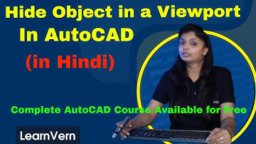 How to Hide an Object in a Viewport in AutoCAD | Isolate in AutoCAD | Full Video in Hindi