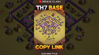NEW! Th7 War Base Layout | #shorts