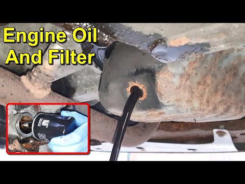 Engine Oil and Oil Filter Change - Nissan Micra K12 - YouTube