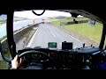 POV Drive UK - Truck driving - Scania R450 - Highway nearby Manchester