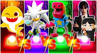 Baby Shark vs Sonic Force vs Boxy Boo vs Wednesday | Tiles Hop EDM Rush | Magic Tiles screenshot 4