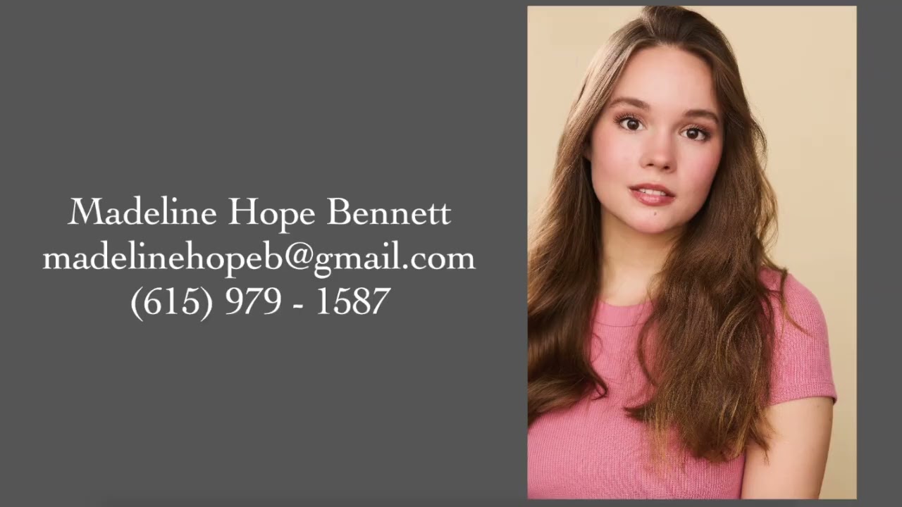 Madeline Hope Bennett - VO REEL