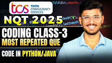 TCS NQT 2025 Coding PYQ-3 | Solution in Java & Python  | TCS Free NQT 2025