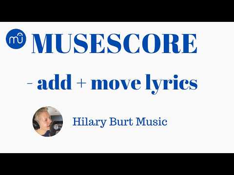 How to Add, Copy & Move Lyrics in Musescore Studio
