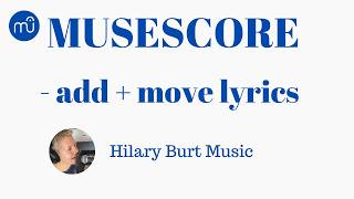 How to Add, Copy & Move Lyrics in Musescore Studio