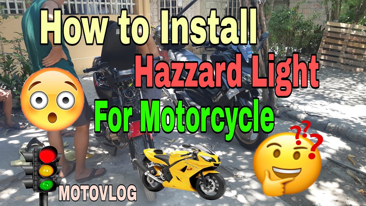 How to Install Hazzard Lights for motorcycle motovlog LS Easy step