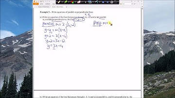 Writing Equations Of Lines - Section 2.4