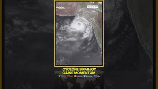 Satellite images show Cyclone Biparjoy approaching India & Pakistan's coast | WION Shorts screenshot 2