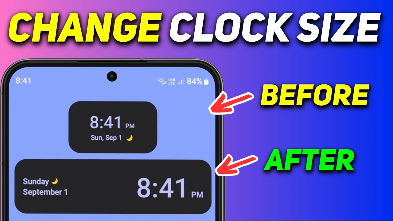 Make Clock Bigger On Home Screen Make Clock Bigger On Home Screen