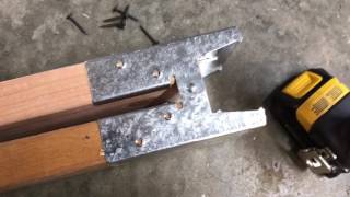 The easy way to make angles on legs while making saw horses.