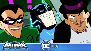 Batman: The Brave and the Bold En Latino  | ¡El Pingüino y Acertijo vs. Batman! | DC Kids