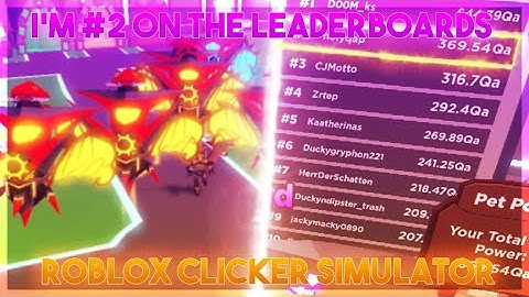 I fused 500 BATTLE DRAGONS to get #2 on LB **Clicker Simulator**