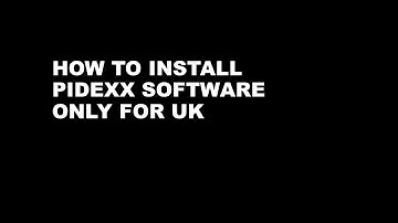 How to Install PideXX software in UK - BENZING