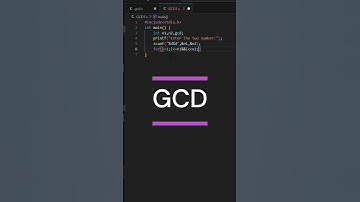 C  programming greatest common divisor (GCD) of two number #shorts #shortvideo #cprogramming