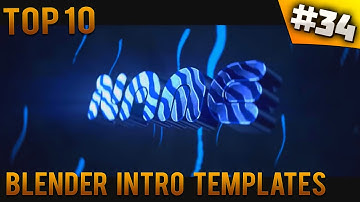 TOP 10 Blender intro templates #34 (Free download)