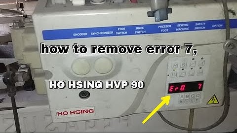 HO HSING HVP 90 how to remove error 7, hindi video