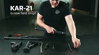 Ensio Firearms KAR-21 field strip and caliber change.