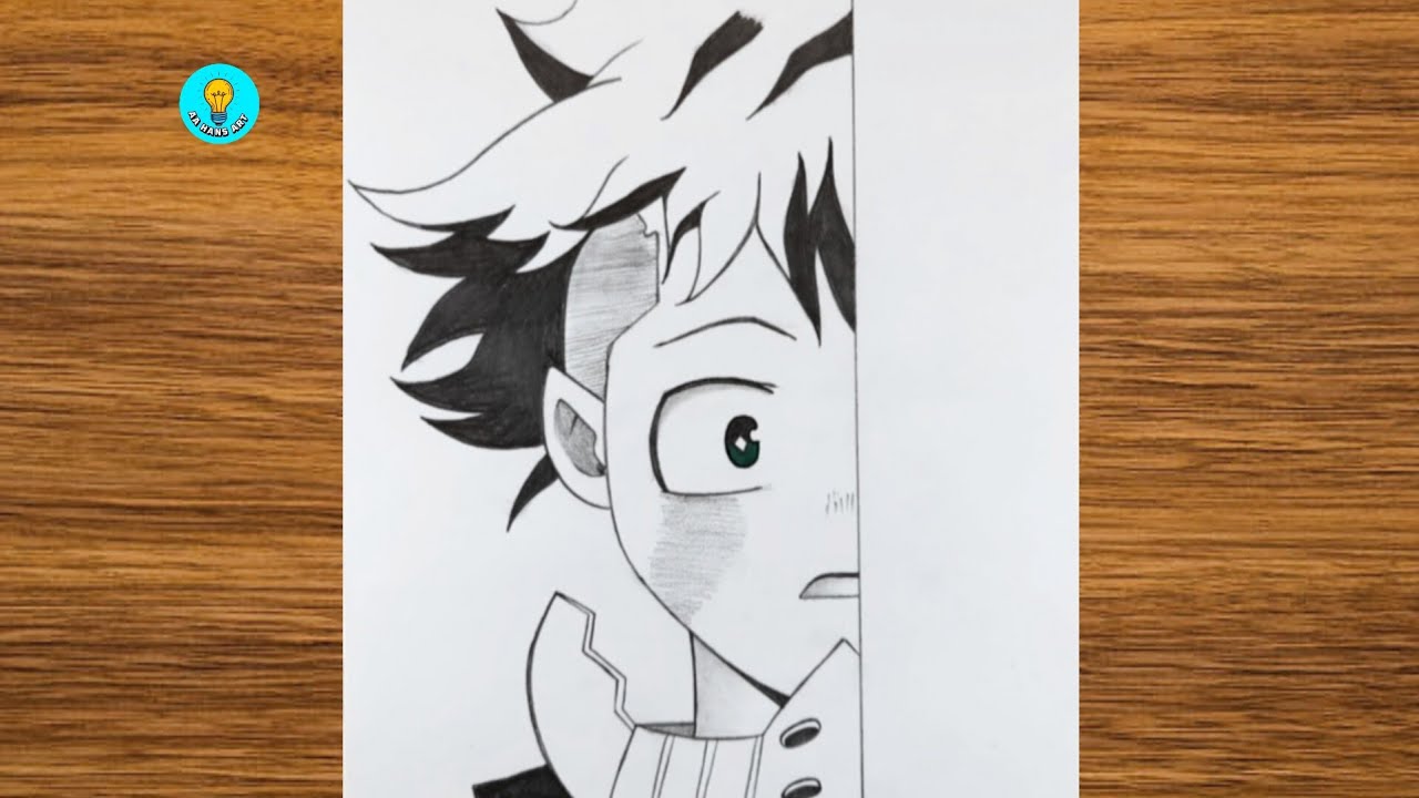 How to Draw Deku (Izuku Midoriya) Step by Step | My Hero Academia