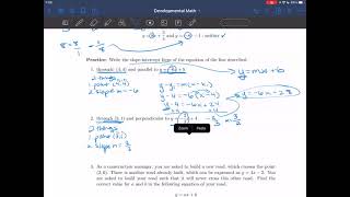 5. Parallel and Perpendicular Lines - Int Alg