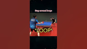 Step around forehand loops 👊