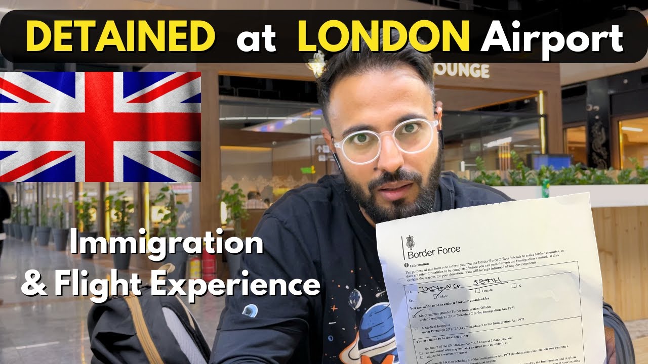 Detained at London Airport ! India to UK Air India Flight & Immigration ✈️ 🇮🇳 🇬🇧