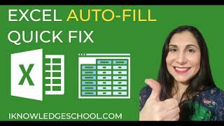 Как исправить неработающее автозаполнение Excel