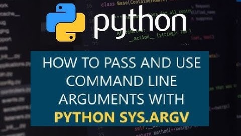 Python Command Line Arguments