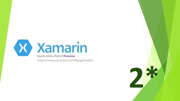 Xamarin Quickstart Part 2 Preview