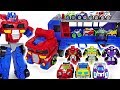 Wow! King Kong! Transformers Rescue Bots Flip Racers, Optimus Prime track trailer! Go! - DuDuPopTOY