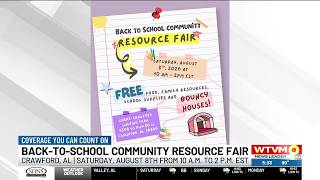 Back-to-school community resource fair in Crawford @wtvmnewsleader