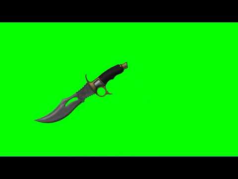كروما شاشه خضراء للمونتاج رمي السكين 1 Green Screen