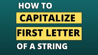 How to Capitalize first character in each word in SQL | UPDATE Column data using this Query
