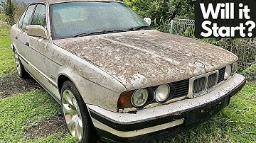 Abandoned e34 BMW 535i | First Start After 12 Years