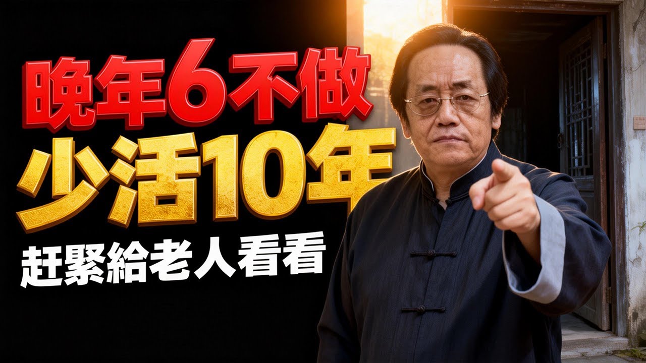 倪海廈警告：人到晚年，這6個地方打死別去串門！特別是第4個，去一次損壽十年！#倪海廈