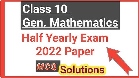 Class10: Maths/ Half yearly Exam2022 Paper