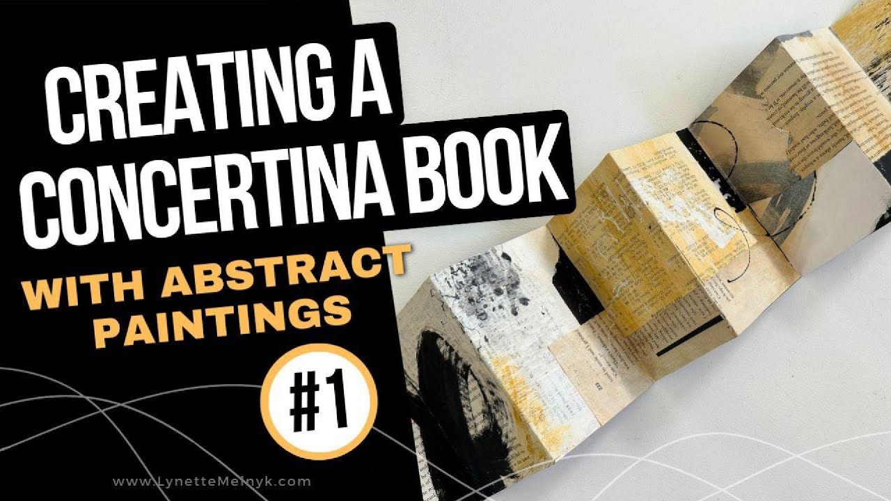 Creating A Concertina Accordion Book with Abstract Art