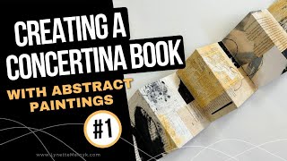 Creating A Concertina Accordion Book with Abstract Art