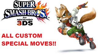 Smash 4 3DS - ALL of Fox's special moves - Nitrosonic0