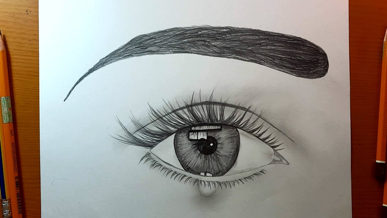 Disegni Facili Come Disegnare Un Occhio Con La Lacrima Per Principianti Draw An Eye With Teardrop Youtube