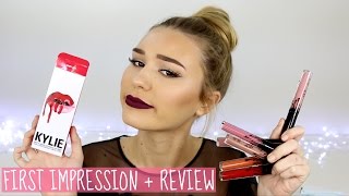 Hey chickens. so today i did a first impression and review on the
kylie cosmetics liquid lipsticks. swatched has all of them except true
brown k. (not ...