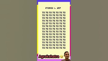 Find the number 27 #find #braintest #ig #brainteaser #shorts #finden #juegos #encontro #500k