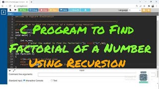 Recursion | C Program for Finding the Factorial of a Number using Recursive function | PSP Videos