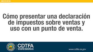 How to File a Sales and Use Tax Return with One Selling Location [Español]