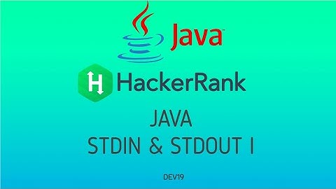 #2 Java Stdin and Stdout I | Hackerank Java Solutions