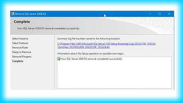 ✅✅✅MS SQL Server 2008 R2 Akkamitti 💻 Irraa Balleessina? | How to Uninstall MS SQL Server 2008 R2?