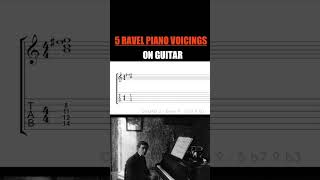 5 Ravel Piano Voicings on Guitar #ravel #ravelchords #jazzguitar #jazzguitarchords