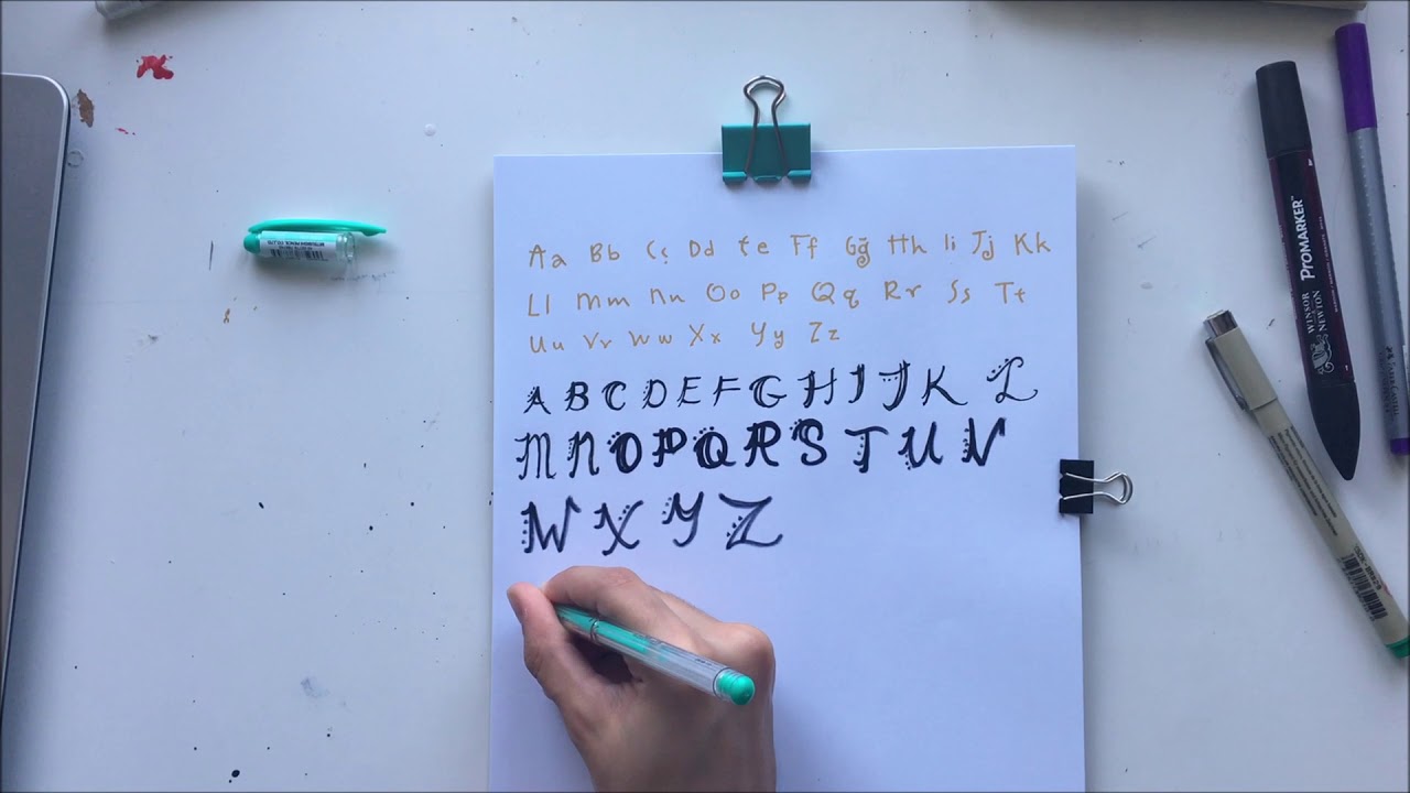 1000 Abone Çekiliş Sonucu | Bullet Journal Favori Yazı Karakterlerim bullet journal notebook